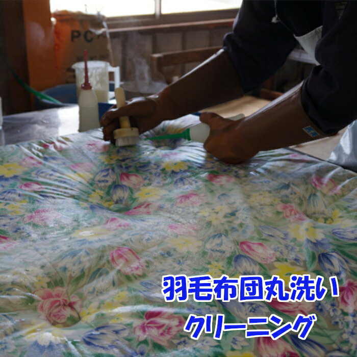 【ふるさと納税】7-U03 羽毛布団丸洗いクリーニング　防ダニ加工＆保管付き（シングル1枚）