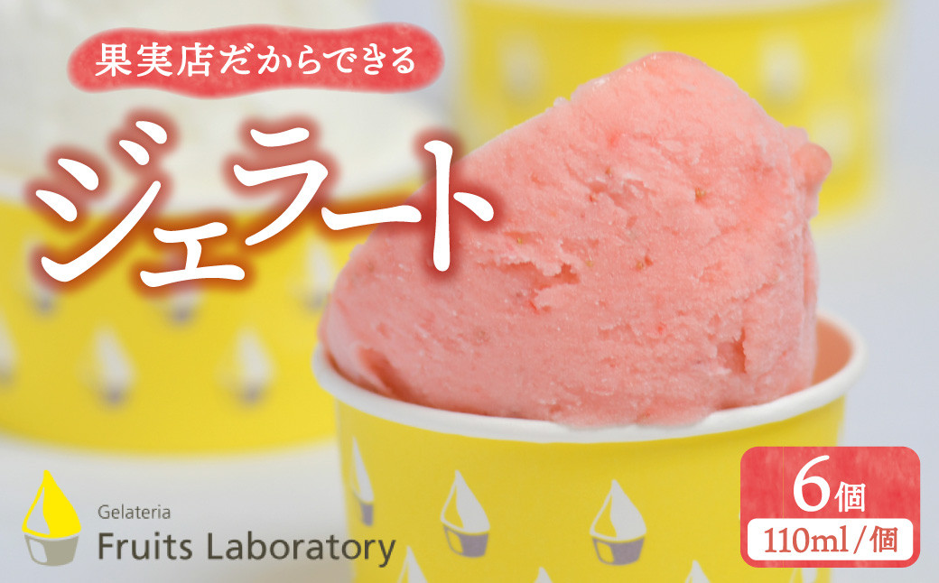
オリジナルジェラート ６カップ 【Gelateria Fruits laboratory 】
