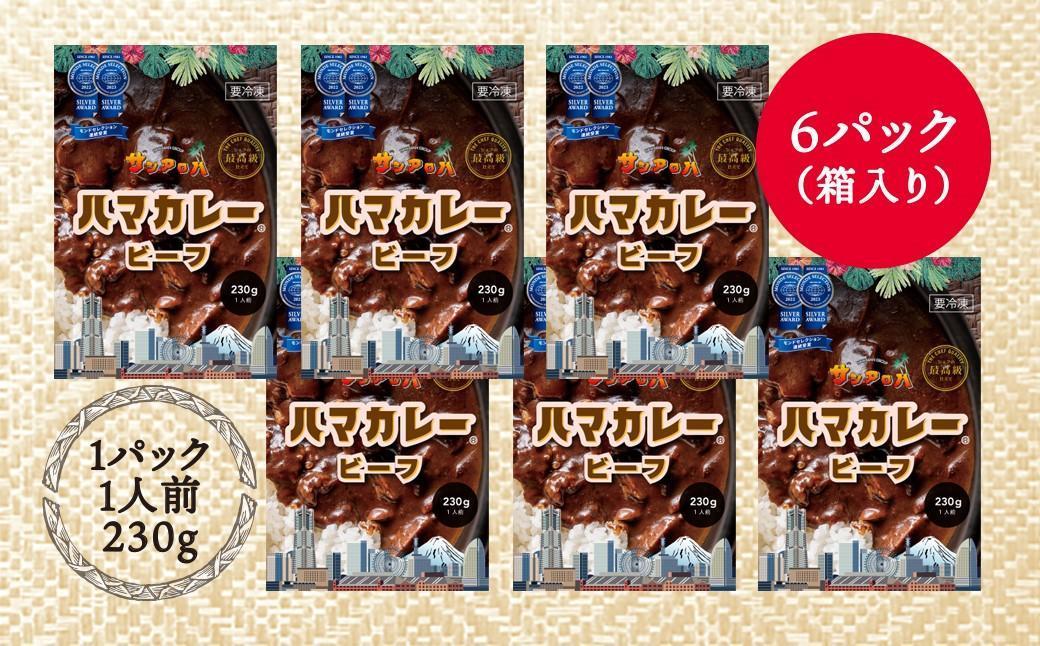 サンアロハ「ハマカレー　ビーフ　6個パック」