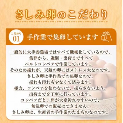 【2ヵ月毎定期便】大阪府富田林産　さしみ卵25個～30個(季節により個数・サイズが変動します)全6回