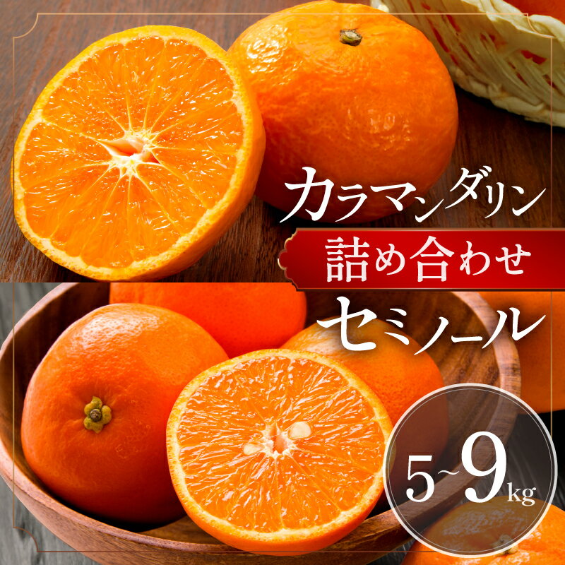 【ふるさと納税】【4月下旬より発送】ミカファーム カラマンダリン＆セミノール詰め合わせ 5kg 9kg 三重県御浜町産