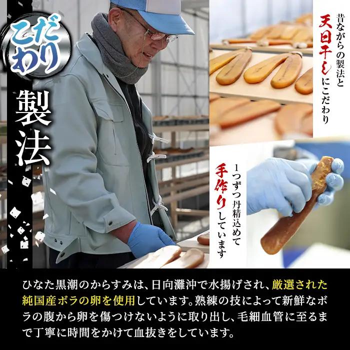 ひなた黒潮 からすみ 夫婦腹 ブロック(120g) ボラ 魚卵 国産【B-22】【合同会社 SA・Te黒潮】