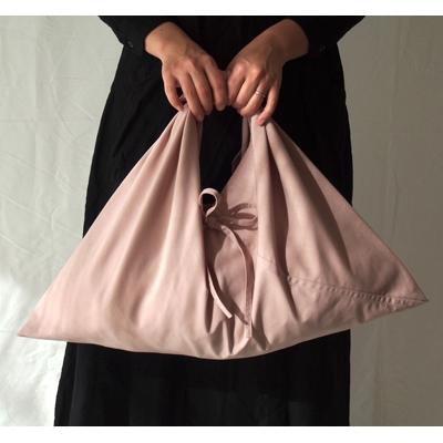 ふるさと納税 田原本町 あづま袋(エコバッグ)　カラー:スモークピンク　Lサイズ1セット