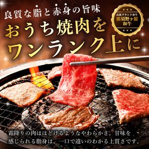 那須野ヶ原和牛 旨味の霜降り焼肉500g(約3～5人前) ns004-012 
