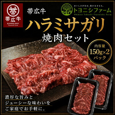 【ふるさと納税】帯広牛ハラミサガリ焼肉セット(150g×2パック)【配送不可地域：離島】【1779296】