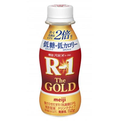 ふるさと納税 守谷市 【毎月定期便】R-1ドリンクタイプ The GOLD 低糖・低カロリー112g　24本全3回