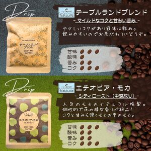 ドリップバッグコーヒー 6種30個セット 箱入り | ドリップパック コーヒー 珈琲 八ヶ岳珈琲工房テーブルランド