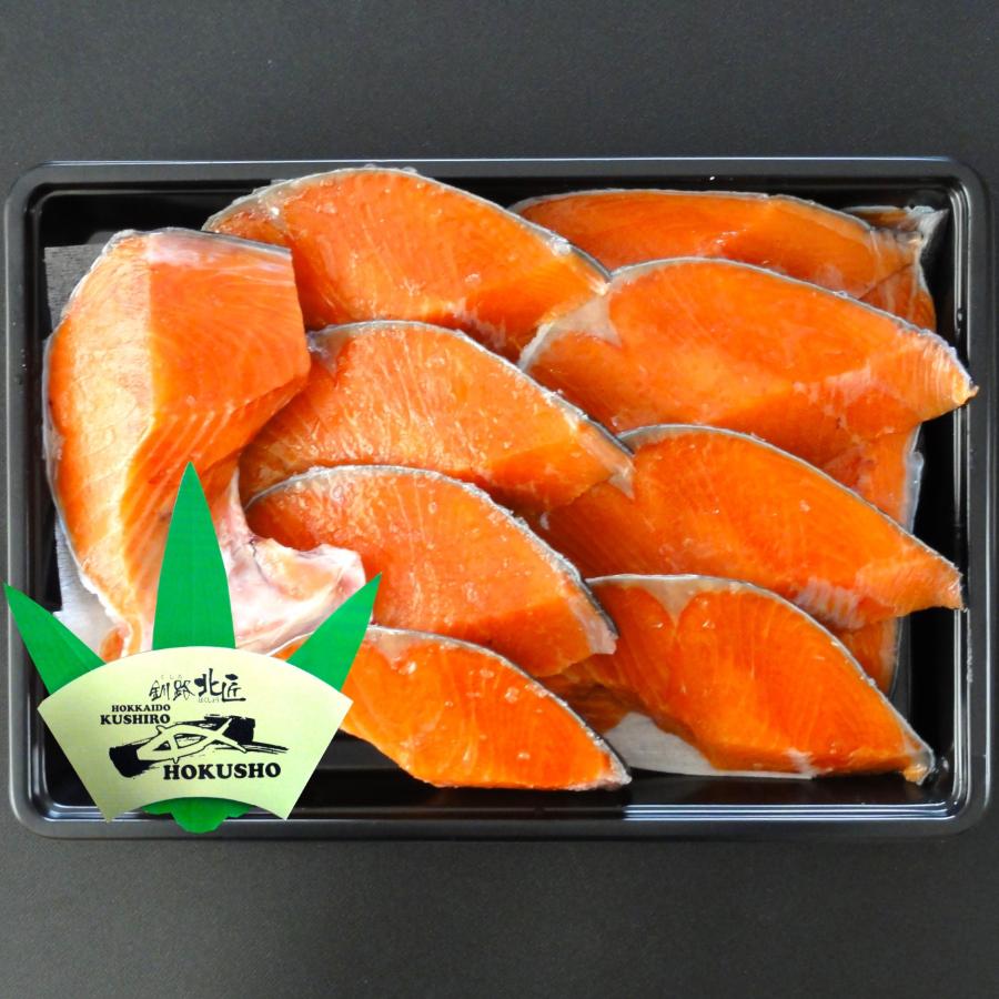 ＜釧路 北匠＞紅鮭半身切身800g　6回定期便