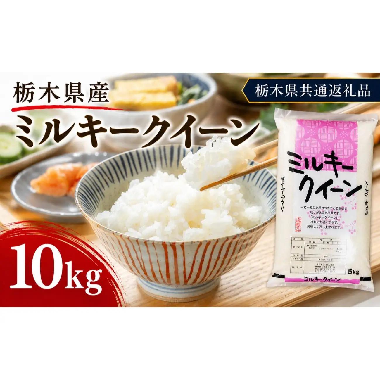 栃木県産 お米 白米 ミルキークイーン 10kg | 栃木県 矢板市　栃木県共通返礼品 栃木県産