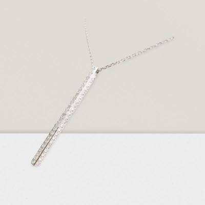 ふるさと納税 甲府市 プラチナ製 ハート&キューピッドダイヤ 1.0ct ロング ロッド ネックレス 【1456716】 |  | 01