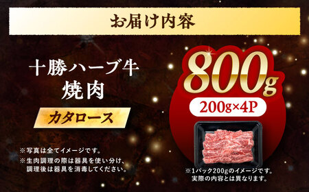 北海道 十勝 ハーブ牛 カタロース 焼肉 800g（200g×4） 《足寄町》【株式会社ノベルズ食品】[BEAQ040]