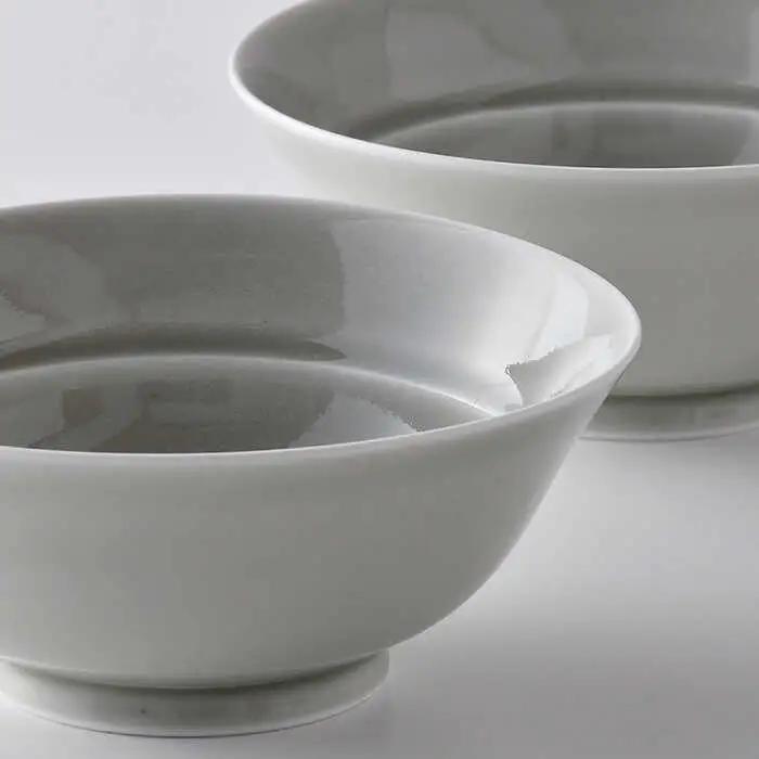 【波佐見焼】粋碗 どんぶり 茶碗 グレー ペアセット 食器 皿 【光春窯】 [XD66] 波佐見焼