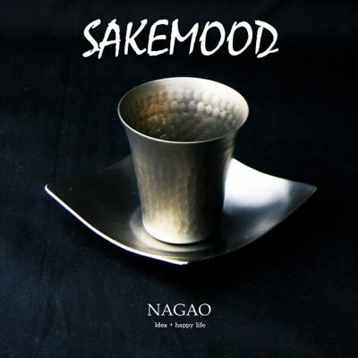 ふるさと納税 燕市 こぼれ酒セット サケムード(SAKEMOOD) チタン 65ml おちょこ 酒グラス 受け皿付