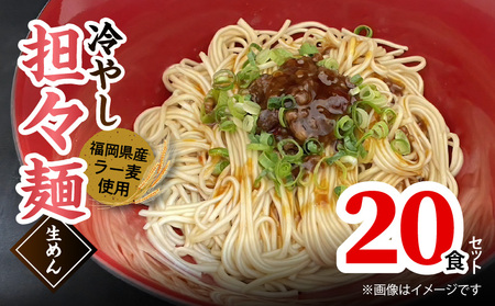 ラー麦（福岡県産小麦）使用の 冷やし担々麺 20食　PC6406