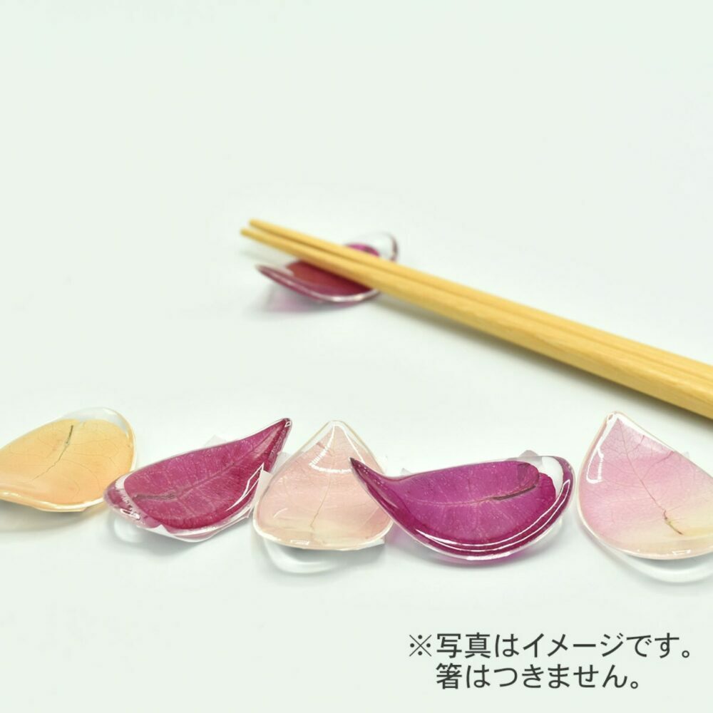 ブーゲン箸置き (5つセット) 箸置き はしおき おしゃれ カトラリー ギフト 沖縄市 / 株式会社東南植物楽園 [BCBY010]