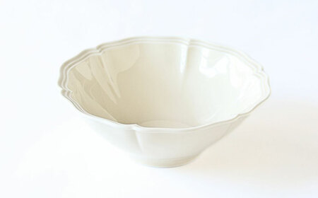 【波佐見焼】ombre de fleur ボウルM ミルキーホワイト 5個セット 食器 皿【翔芳窯】[FE392]