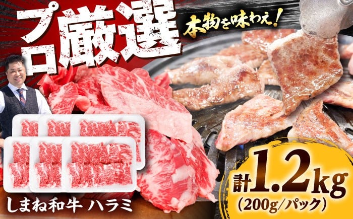 
                  【焼肉の定番！】しまね和牛ハラミ1.2kg 和牛 牛肉 国産 国産牛 赤身 焼肉 ステーキ ハラミ 人気 大容量 黒毛和牛 ギフト 島根県雲南市/株式会社O.R.C [AIEF010]
                