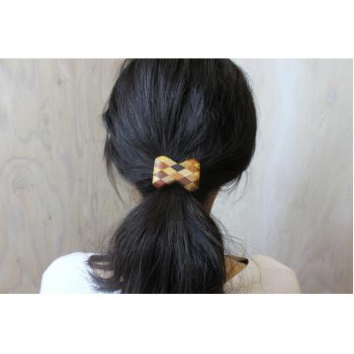 ふるさと納税 日南町 寄木のリボンヘアゴム |  | 02