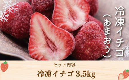 令和6年産 冷凍イチゴ3.5kg（あまおう）※2024年4月以降順次発送予定　VZ002