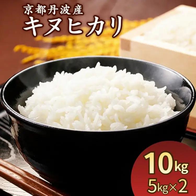 米 10kg（5kg×2袋）京都丹波産 キヌヒカリ 白米