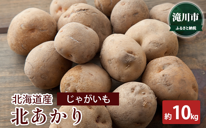 北海道産 じゃがいも北あかり 約10kg＜2024年9月下旬～順次出荷＞｜北海道 滝川市 北アカリ 北あかり キタアカリ きたあかり じゃがいも 野菜 2024年発送 令和6年発送 やさい ジャガイモ