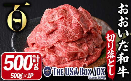 
おおいた和牛 切り落とし THE USA Box/DX(500g×1P) 牛肉 黒毛和牛 A4 お肉【114003900】【一般社団法人　地域商社USA】
