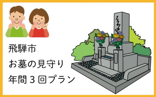 
《お墓のプロが伺います》飛騨市お墓の見守りサービス（年間３回プラン）
