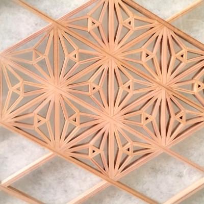 ふるさと納税 加茂市 杉無垢　組子入り衝立 |  | 03