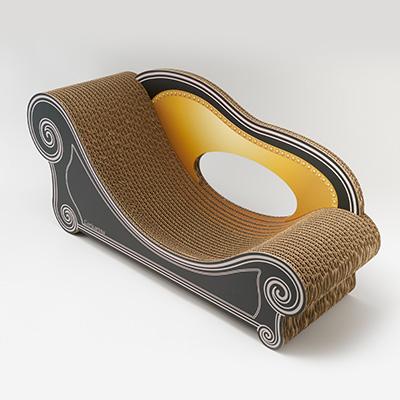 ふるさと納税 館山市 猫のおしゃれ爪とぎソファー「カリカリーナ Basic」ハリウッドブラック　スタンダードサイズ　1点 |  | 02