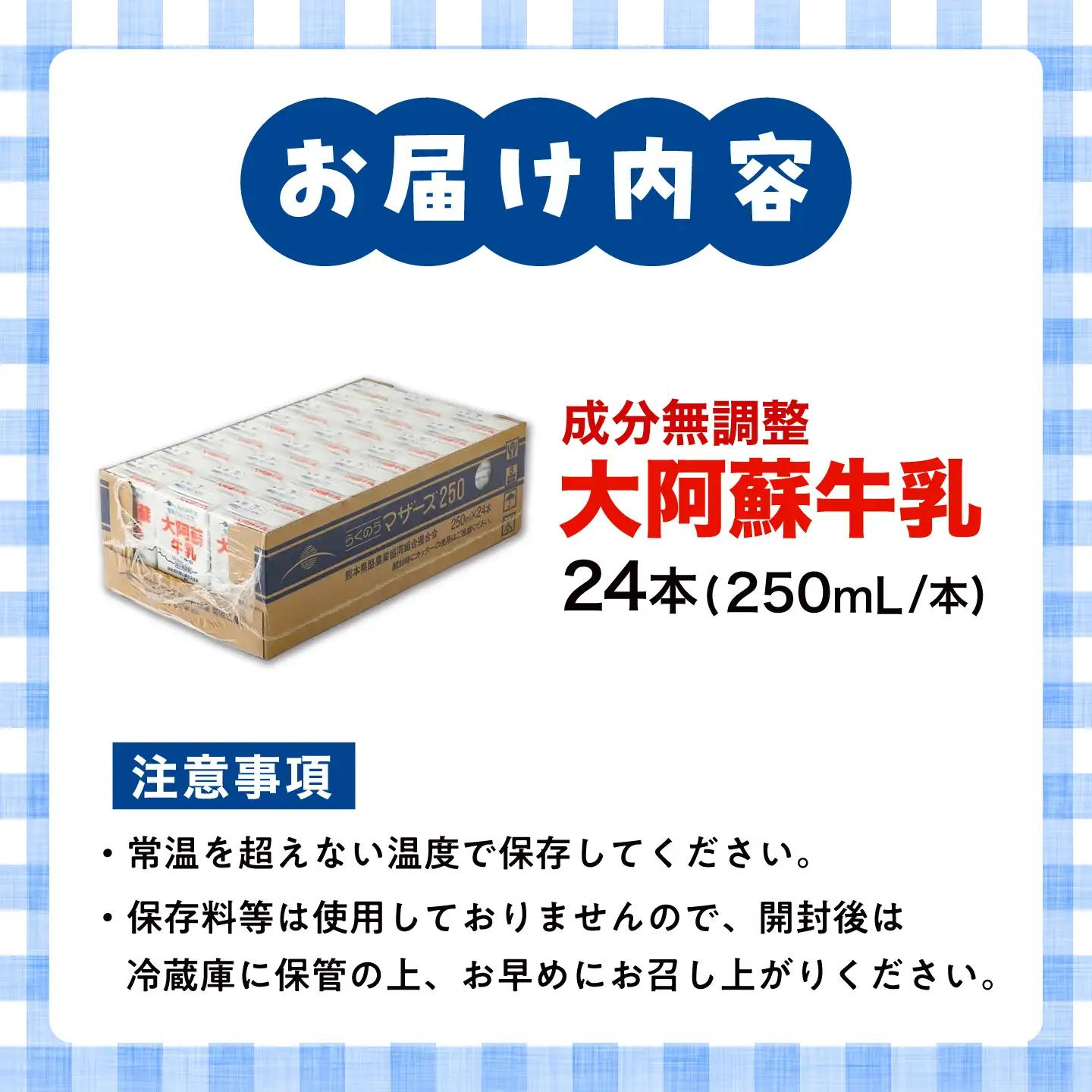 大阿蘇 牛乳 250ml24本入り 牛乳  BHBY011
