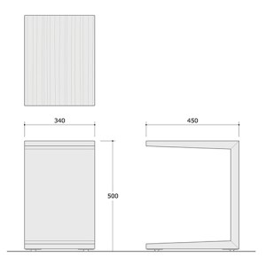 No.516 【家具蔵】ソファテーブルダン 500　サペリ材
