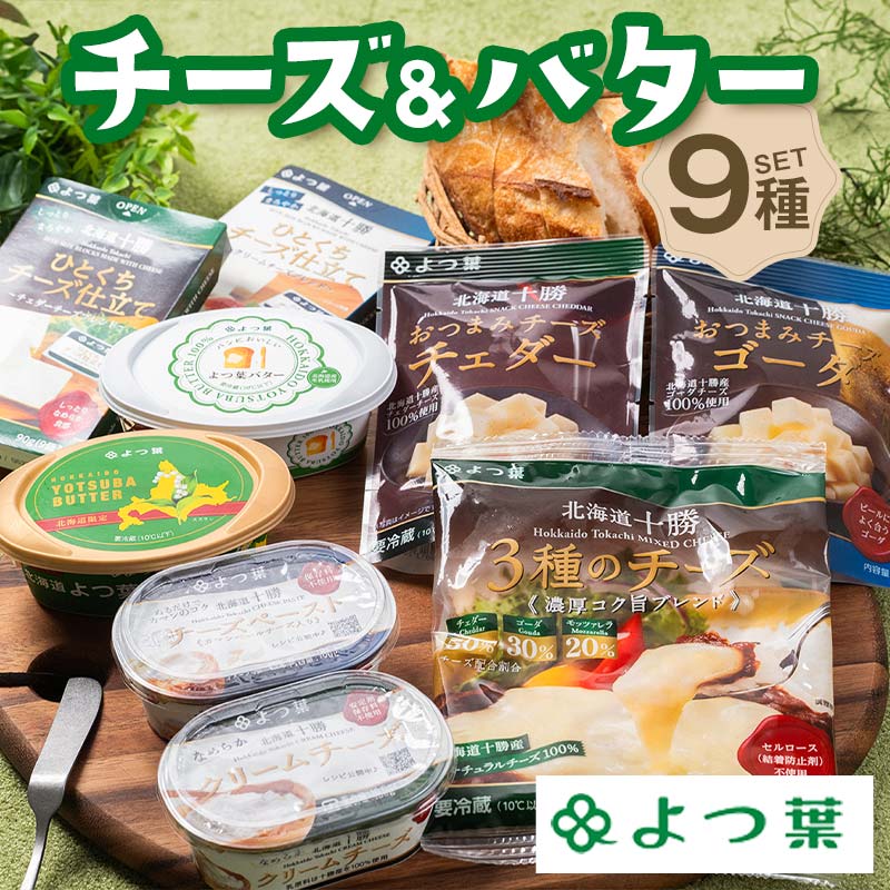 【ふるさと納税】北海道よつ葉 チーズ＆バターBセット 北海道 よつ葉 チーズ バター セット Bセット 詰め合わせ ギフト 贈答用 乳製品 お取り寄せ グルメ F21P-1374