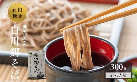 世界遺産白川郷そば 2～3人前 300g 1袋 蕎麦 ソバ そば 半生そば 年越しそば 年末 ざるそば 麺 常温保存 岐阜県 白川村 4000円 [S752]