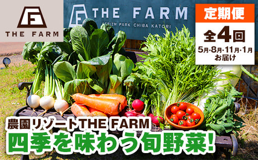 
＜発送月固定定期便＞THE FARMの四季を味わう旬野菜!新鮮野菜の定期便 全4回【4003961】
