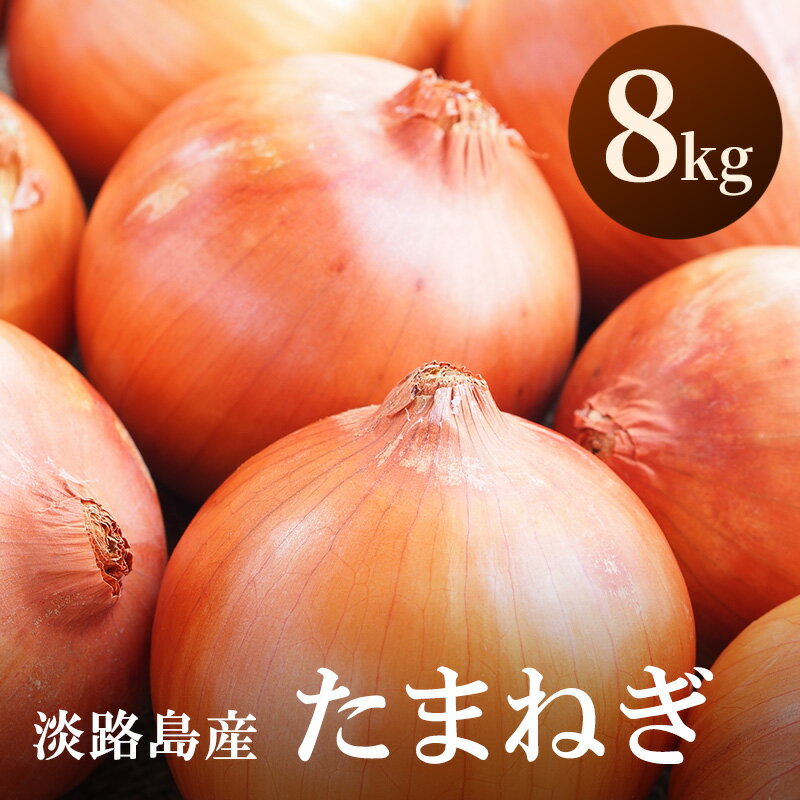 【ふるさと納税】淡路島産 玉ねぎ 8kg 玉ねぎ タマネギ 甘い 兵庫県 洲本市 淡路島 　お届け：2026年5月中旬～2026年11月末