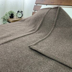 【訳アリ・掘り出し物】カシミヤ混 毛布 シングル 1枚