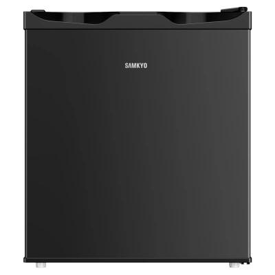 ふるさと納税 寝屋川市 SAMKYO 冷蔵庫 48L 一人暮らし 小型 幅45cm スリム ミニ冷蔵庫 GU40 ブラック
