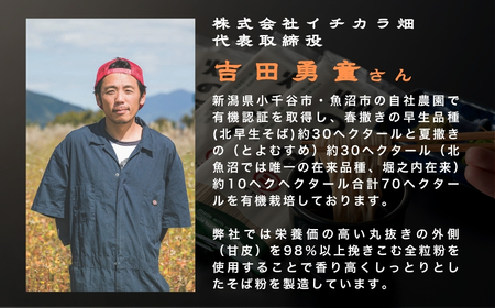 有機そば全粒粉100％ グルテンフリー 十割そば 12袋 イチカラ畑/そば そば そば そば そば そば