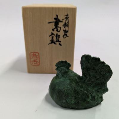ふるさと納税 高岡市 【高岡銅器】書鎮　にわとり