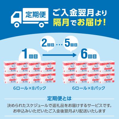 ふるさと納税 大分市 【隔月配送】キッチンタオル100カット(6ロール×8パック)6回お届け定期便_T10078 |  | 02