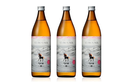麦焼酎　ひむかのくろうま　25度（3本セット）＜1-47＞