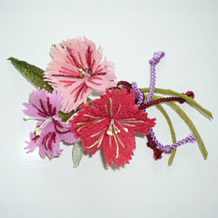 【ふるさと納税】髪飾り(なでしこ)　らんまん 花 雑貨 造花 インテリア お祝い ギフト 贈答 人気 送料無料 高知市 【花工房美呂】[ATCO002]