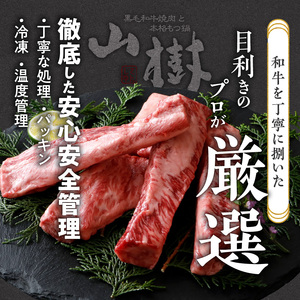 山樹の黒毛和牛ゲタカルビ 500g（塩コショウ別添）[047R31]