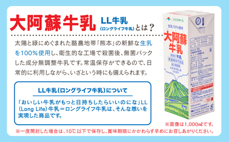 【定期便 4ヶ月毎：3回】大阿蘇牛乳 250ml 1回あたり24本入り  常温保存 大阿蘇牛乳 熊本牛乳 成分無調整牛乳 ロングライフ牛乳