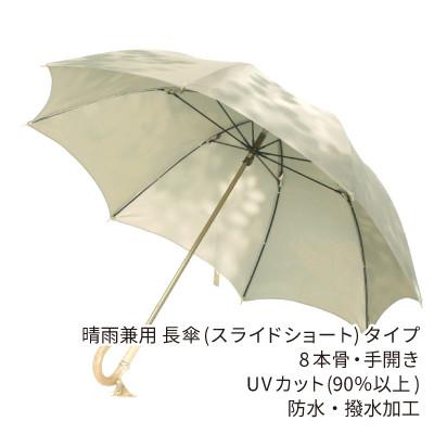 ふるさと納税 西桂町 婦人長傘 こもれび(ブナ・グリーン)槙田商店の傘職人が作るシンプルで上品な日本製の晴雨兼用高級日傘 |  | 02
