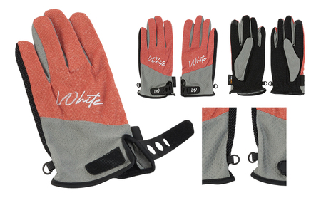東かがわ市からお届けする【アウトドア・メンズ手袋】White-SS03 オレンジ