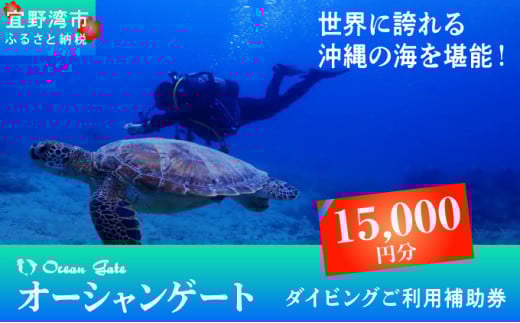 ダイビング マリンスポーツ オーシャンゲート ご利用補助券 15,000円分 | 沖縄県 宜野湾市 ふるさと納税 ふるさと | 送料無料 | 沖縄 旅行 トラベル 観光 リゾート 美ら海 | ご利用券 補助券