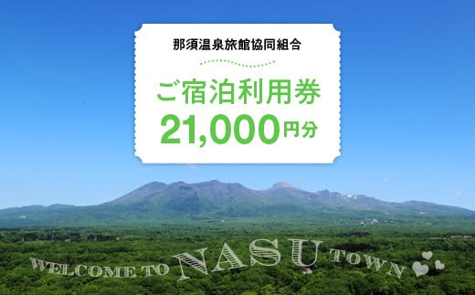 
那須温泉旅館協同組合 ご宿泊利用券 21,000円分（3,000円×7枚）〔F-6〕｜宿泊 旅行 チケット 宿泊券 温泉 露天風呂 旅行券 ホテル 観光 国内旅行 那須 栃木県 那須町
