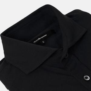 DJS-003 decollouomo メンズパイロットシャツ半袖（生地／コンコルド）スモーキーブラック／Mサイズ