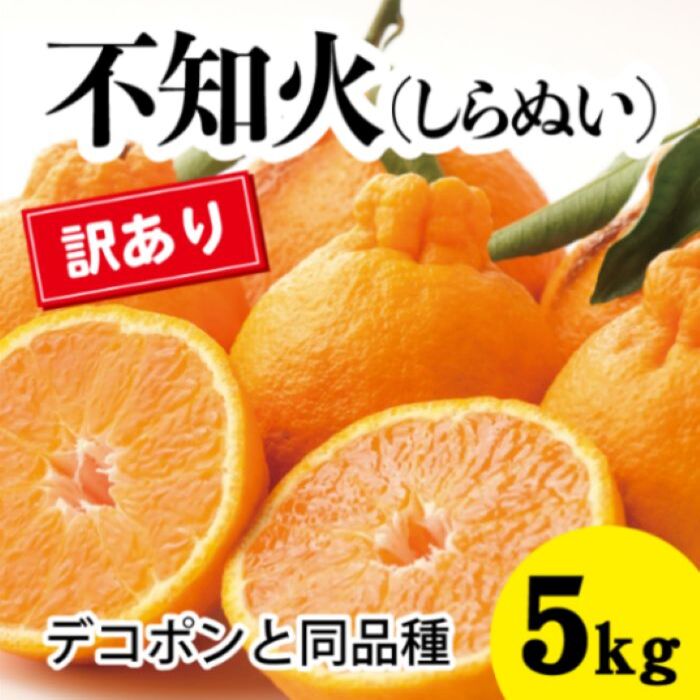 【ふるさと納税】みかん 柑橘【先行受付】【2026年3月以降発送】甘さ抜群訳ありしらぬい！デコちゃん【デコポンと同品種】＜約5kg＞ 広島 三原 佐木島 鷺島みかんじま 017048